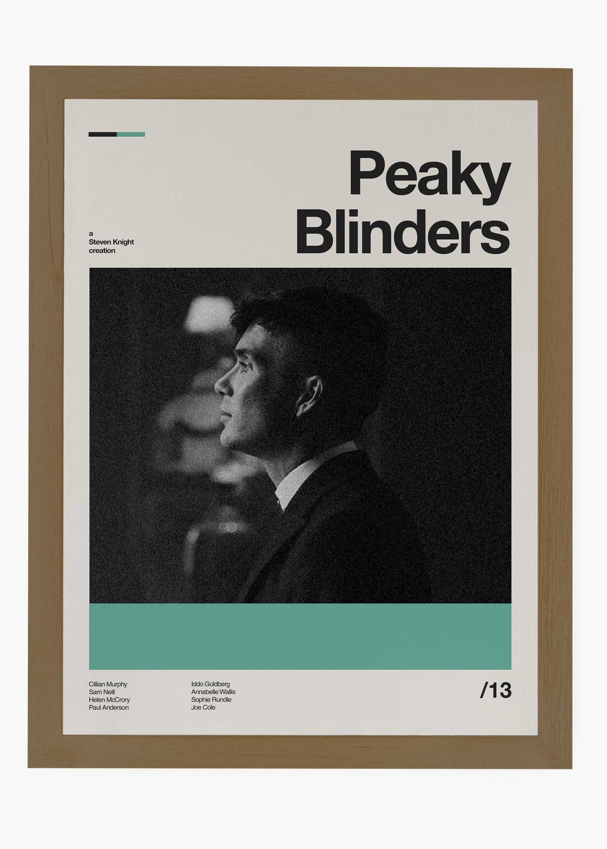 Quadro decorativo Peaky Blinders — arte de série para parede | Cübe Quadros