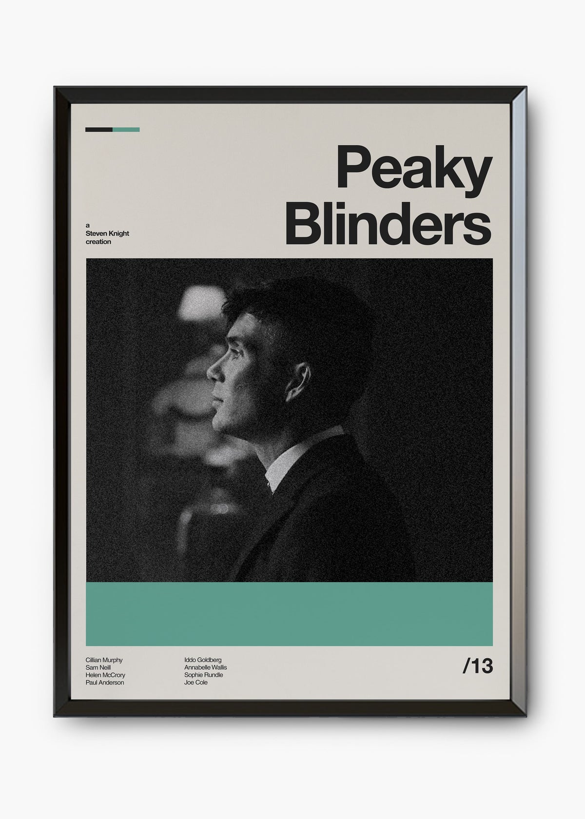 Quadro decorativo Peaky Blinders — arte de série para parede | Cübe Quadros