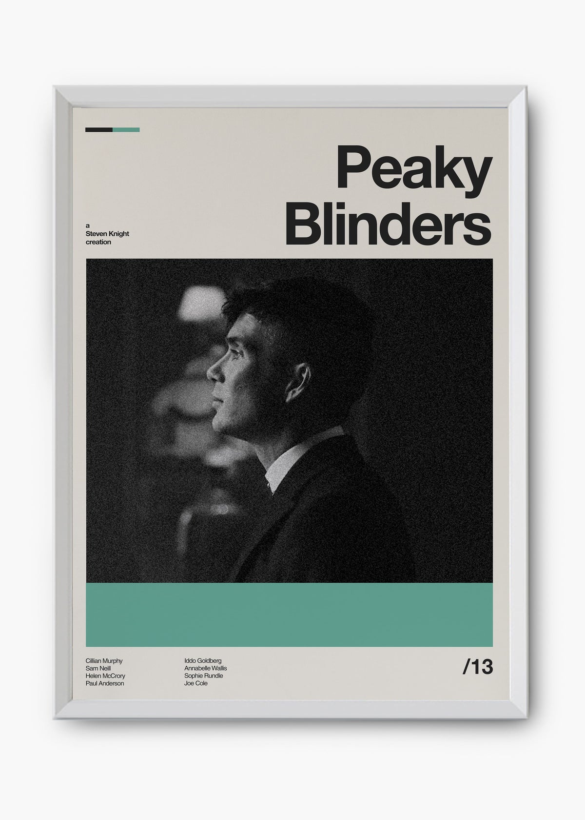 Quadro decorativo Peaky Blinders — arte de série para parede | Cübe Quadros