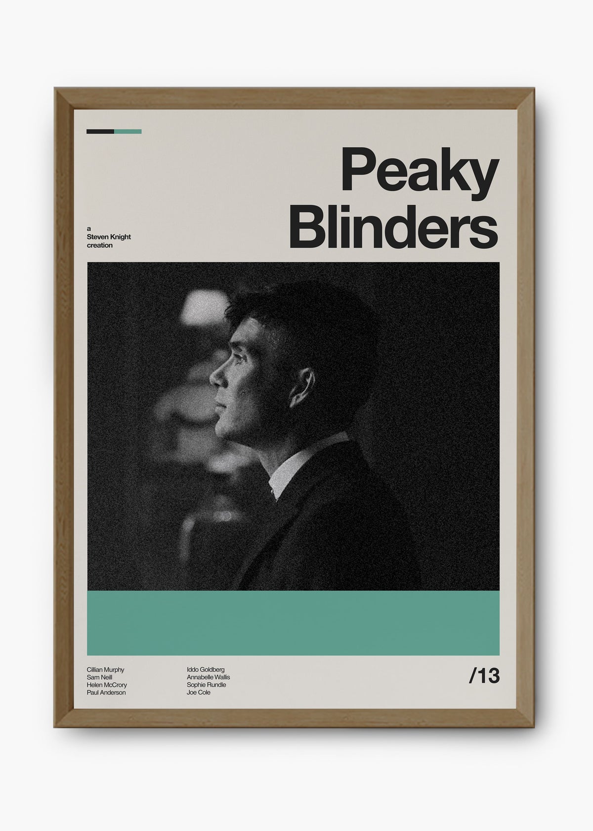 Quadro decorativo Peaky Blinders — arte de série para parede | Cübe Quadros