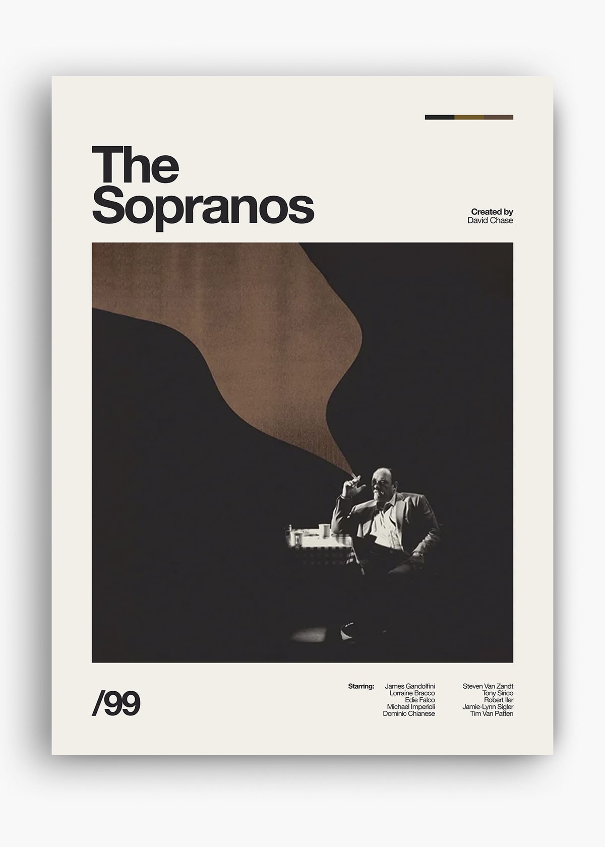 Quadro decorativo The Sopranos — arte de série para parede | Cübe Quadros