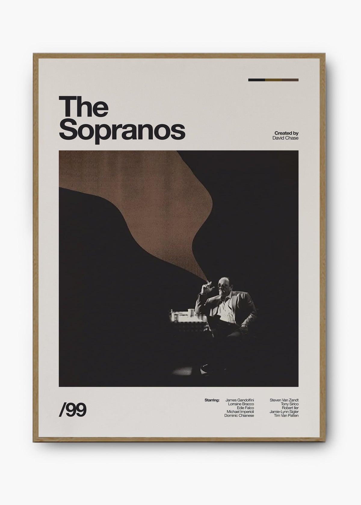 Quadro decorativo The Sopranos — arte de série para parede | Cübe Quadros