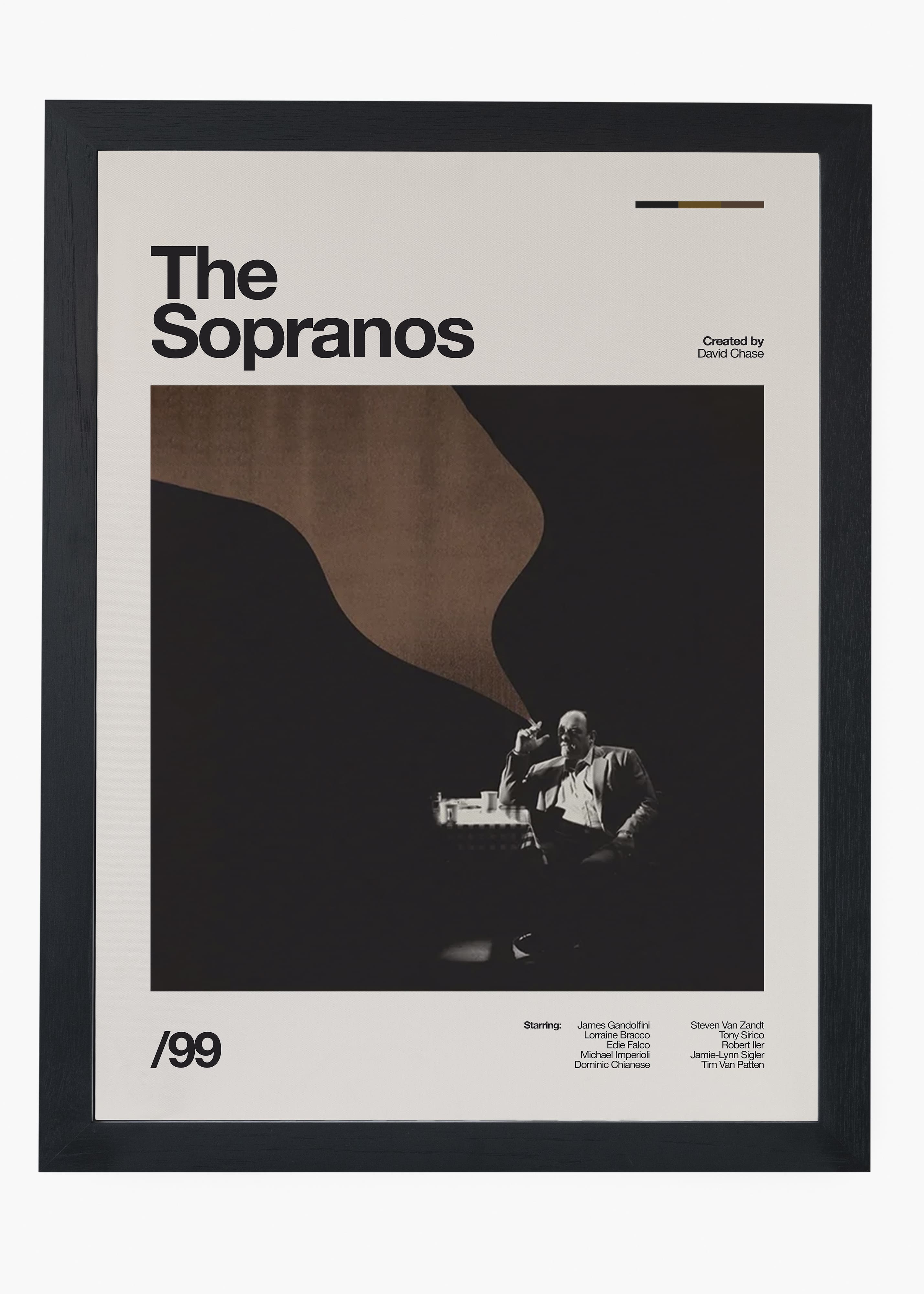Quadro decorativo The Sopranos — arte de série para parede | Cübe Quadros