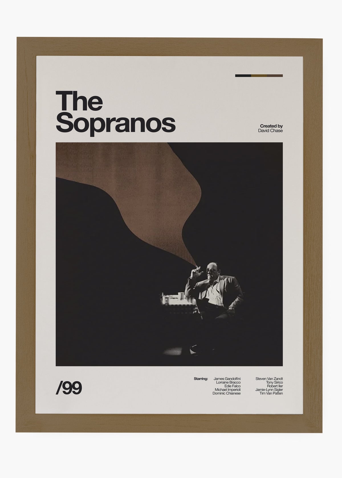 Quadro decorativo The Sopranos — arte de série para parede | Cübe Quadros