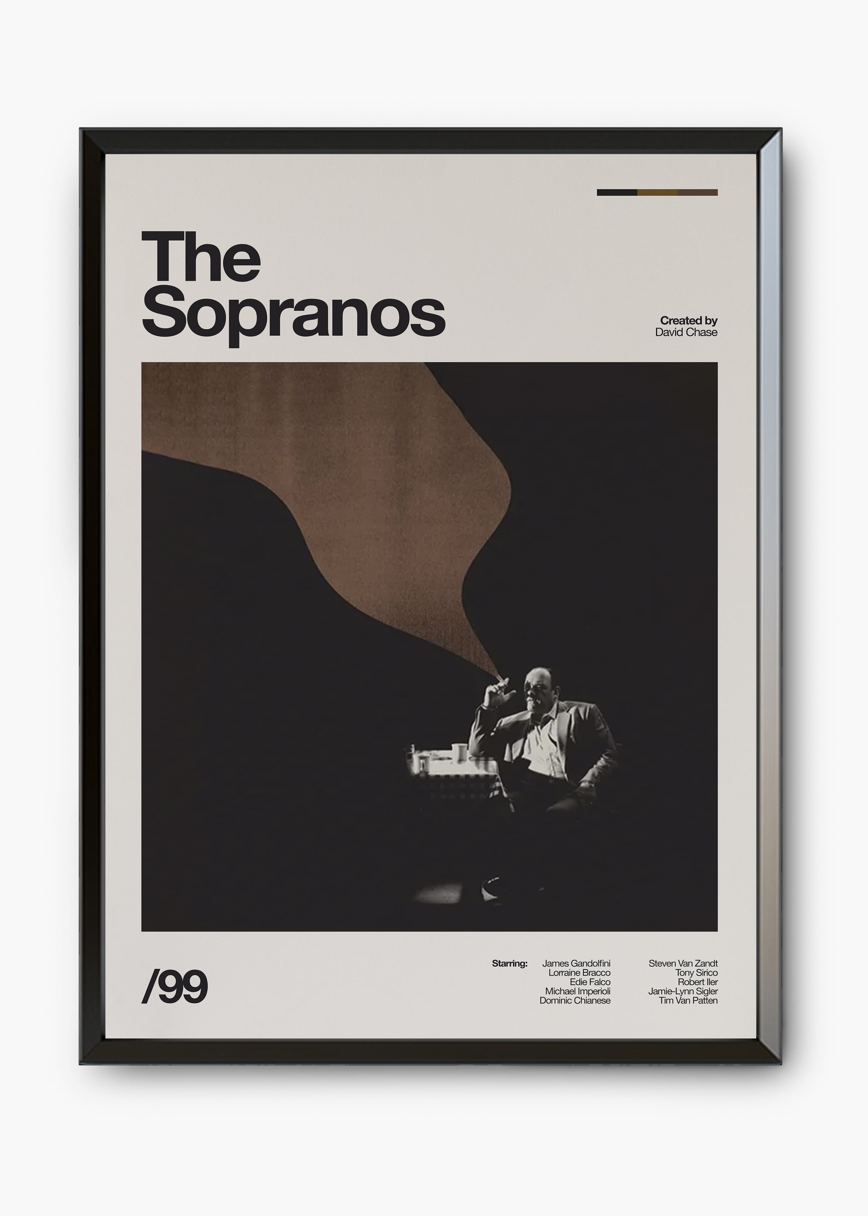 Quadro decorativo The Sopranos — arte de série para parede | Cübe Quadros
