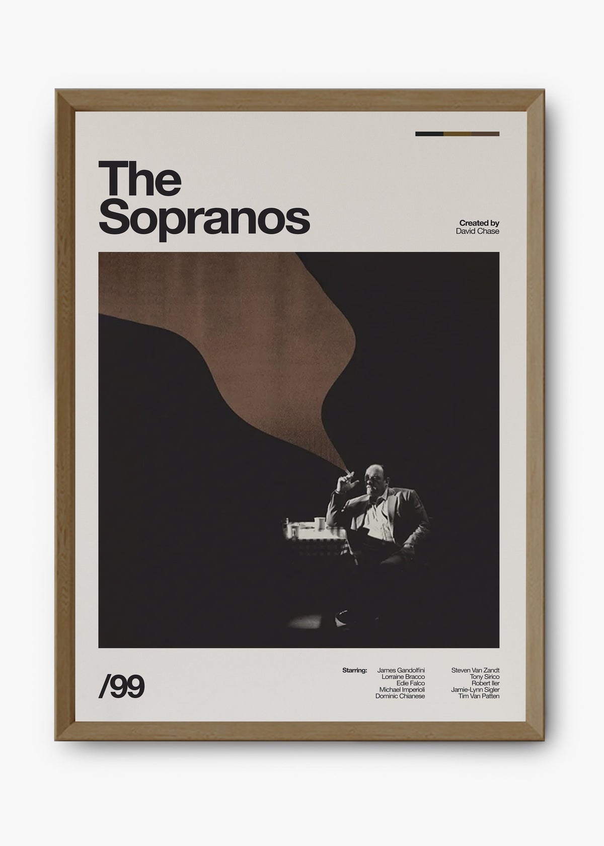 Quadro decorativo The Sopranos — arte de série para parede | Cübe Quadros