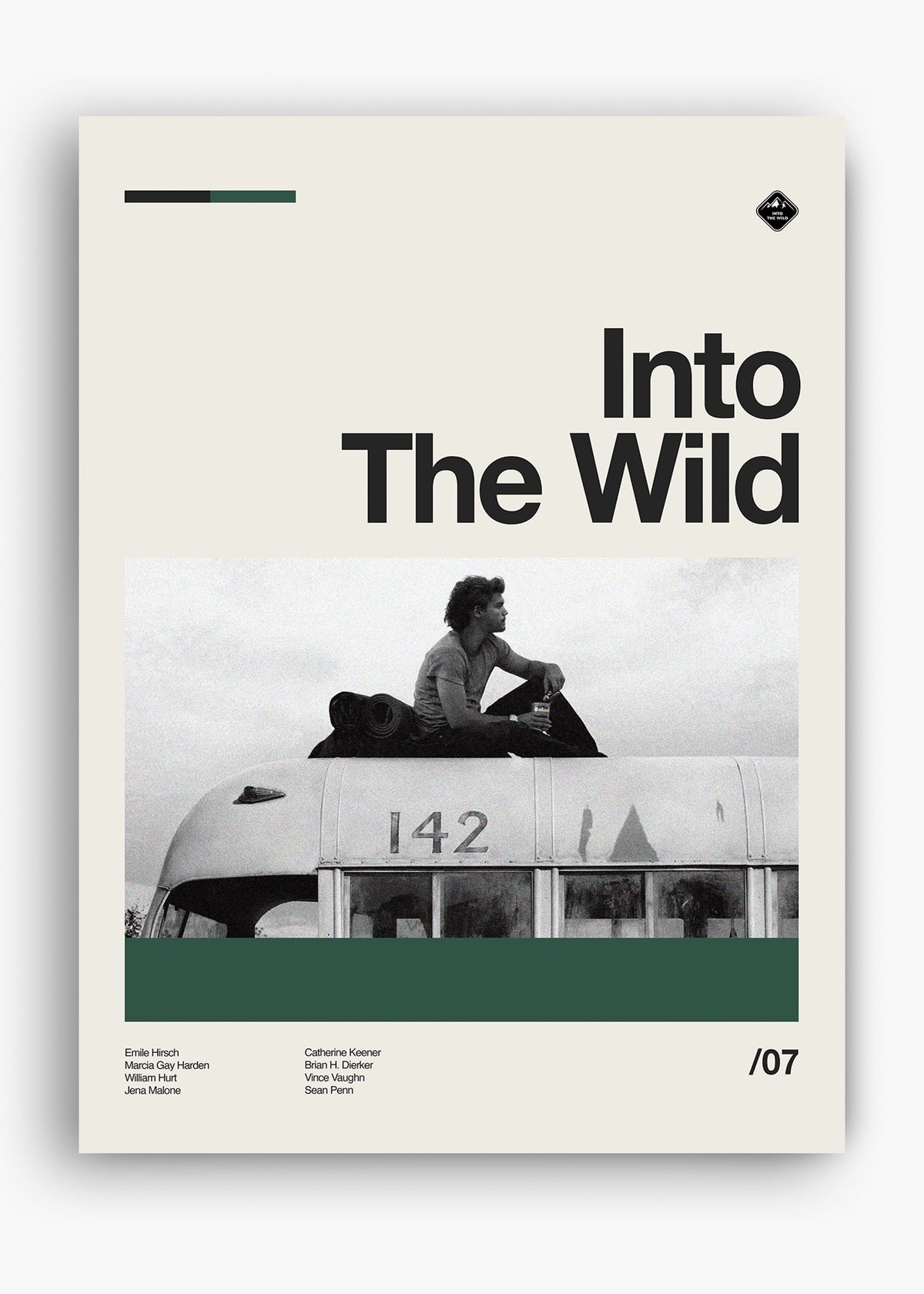 Quadro decorativo Into the Wild — arte de cinema para parede | Cübe Quadros
