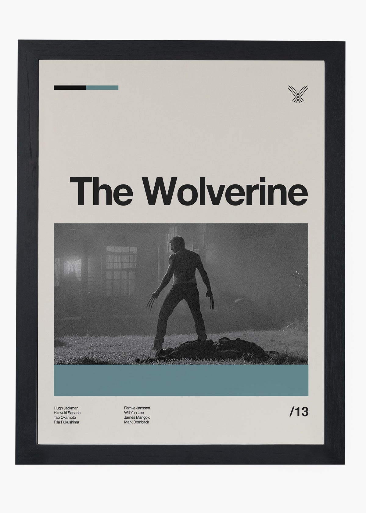Quadro decorativo The Wolverine — arte de cinema para parede | Cübe Quadros