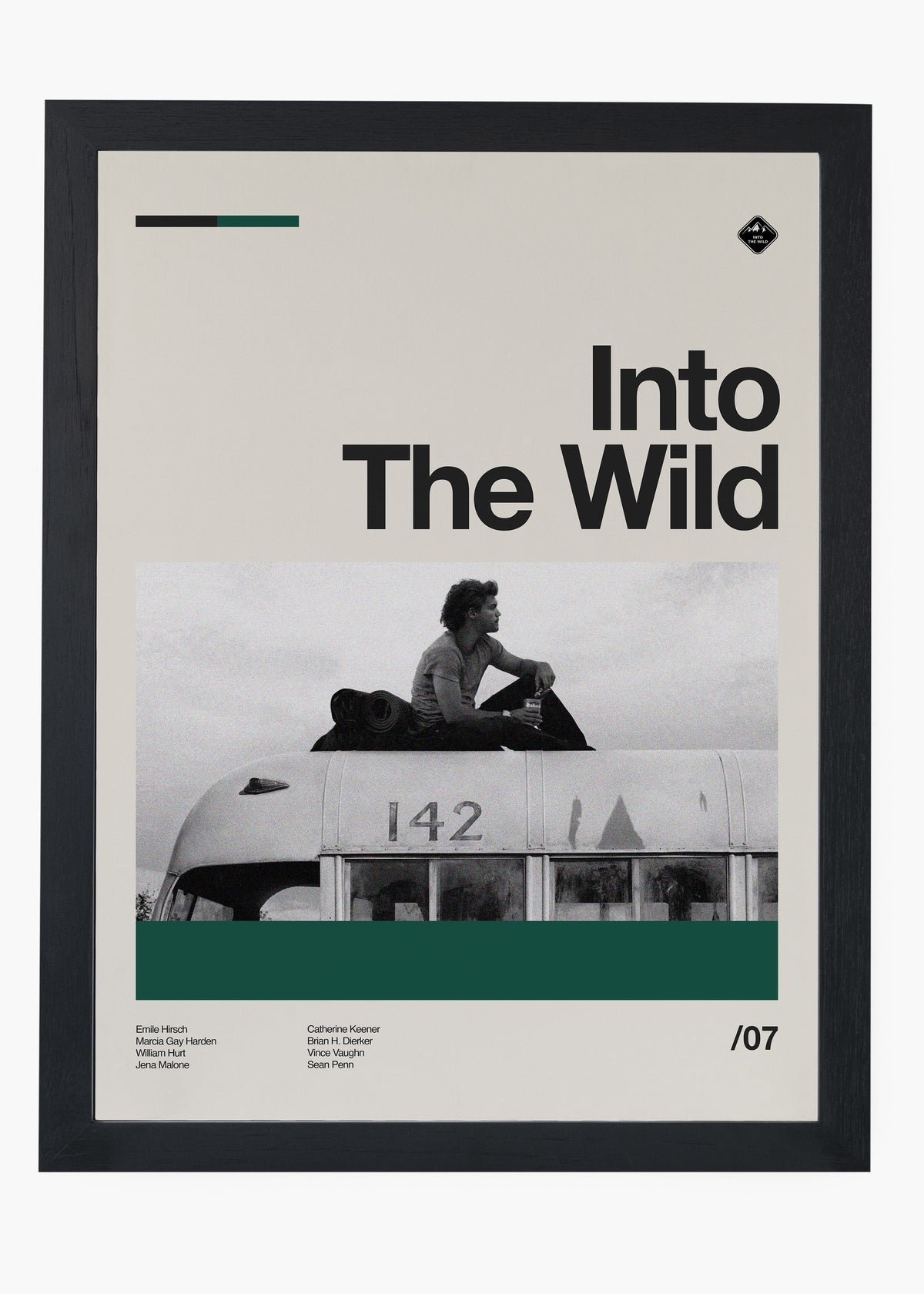 Quadro decorativo Into the Wild — arte de cinema para parede | Cübe Quadros