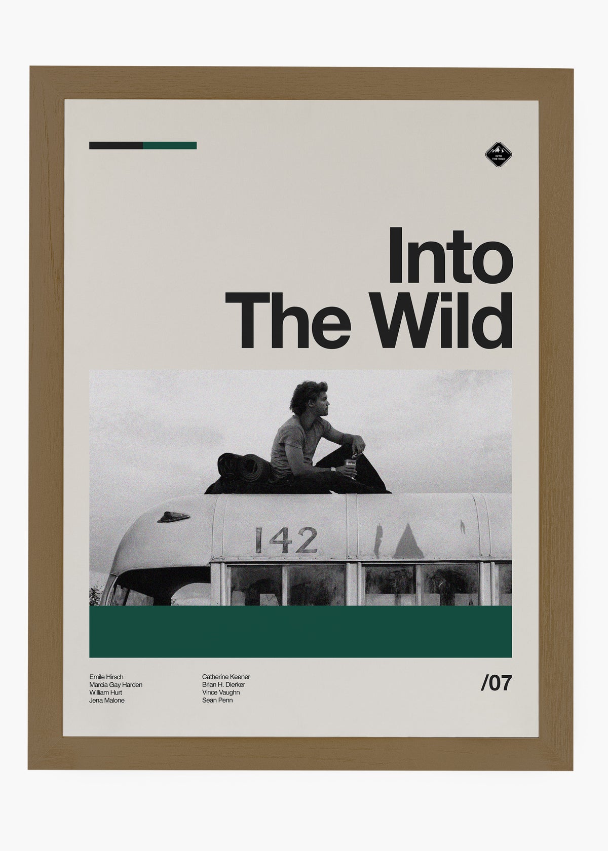 Quadro decorativo Into the Wild — arte de cinema para parede | Cübe Quadros
