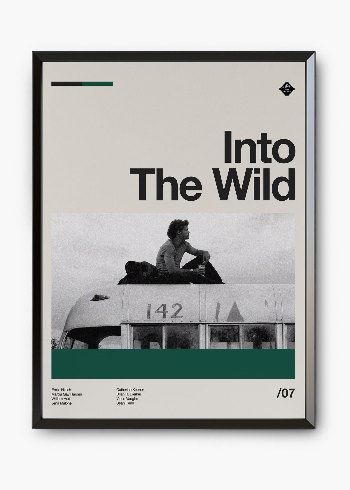 Quadro decorativo Into the Wild — arte de cinema para parede | Cübe Quadros
