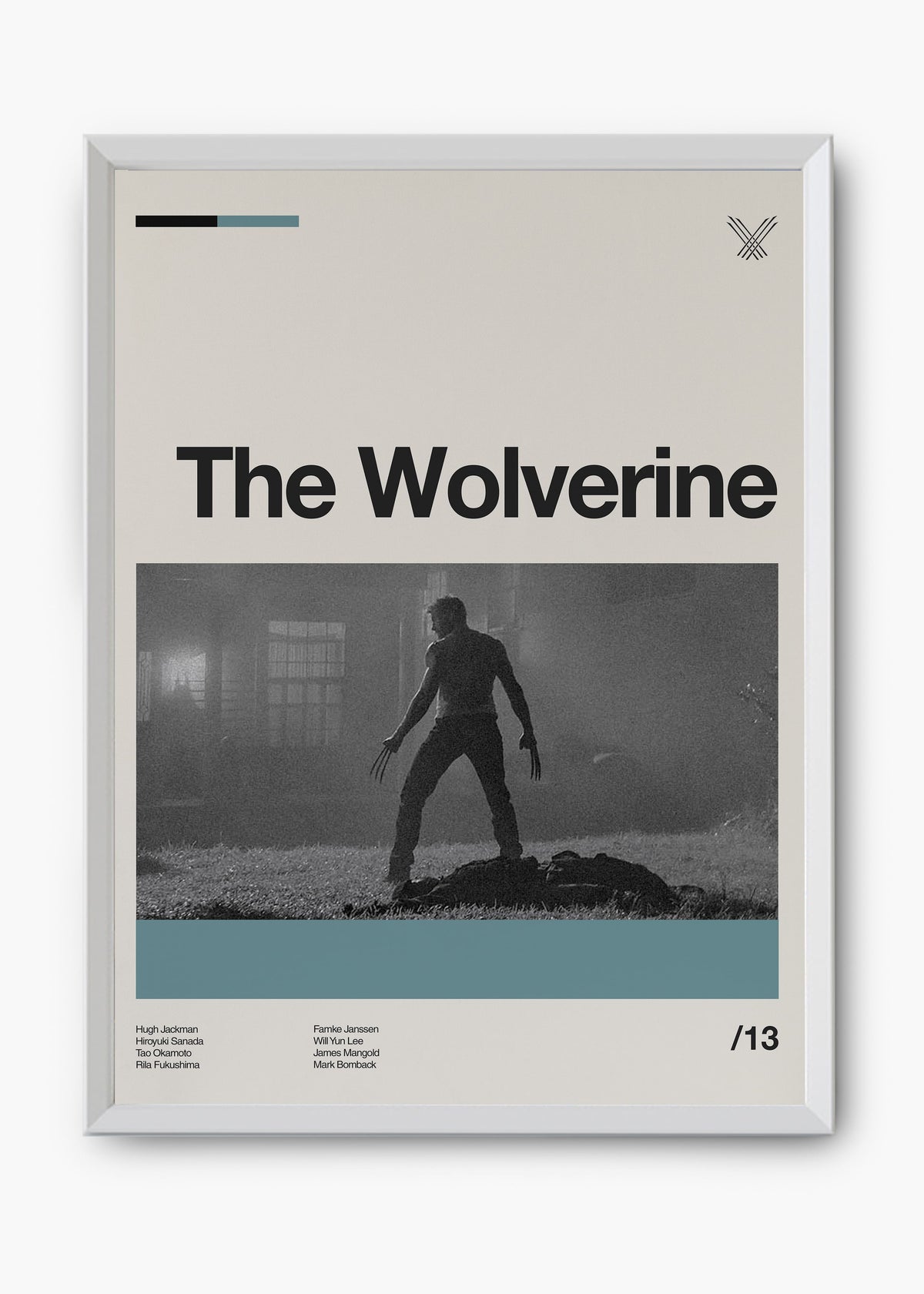 Quadro decorativo The Wolverine — arte de cinema para parede | Cübe Quadros