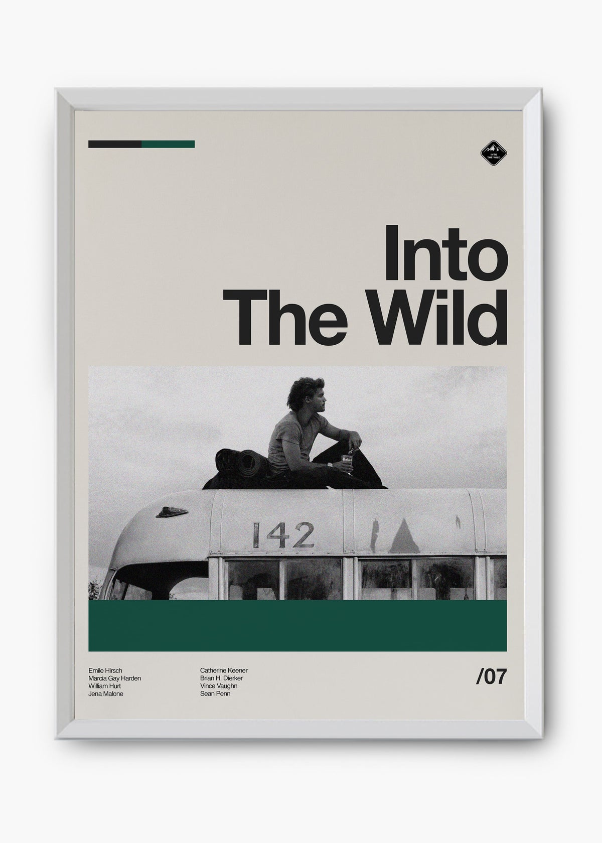 Quadro decorativo Into the Wild — arte de cinema para parede | Cübe Quadros
