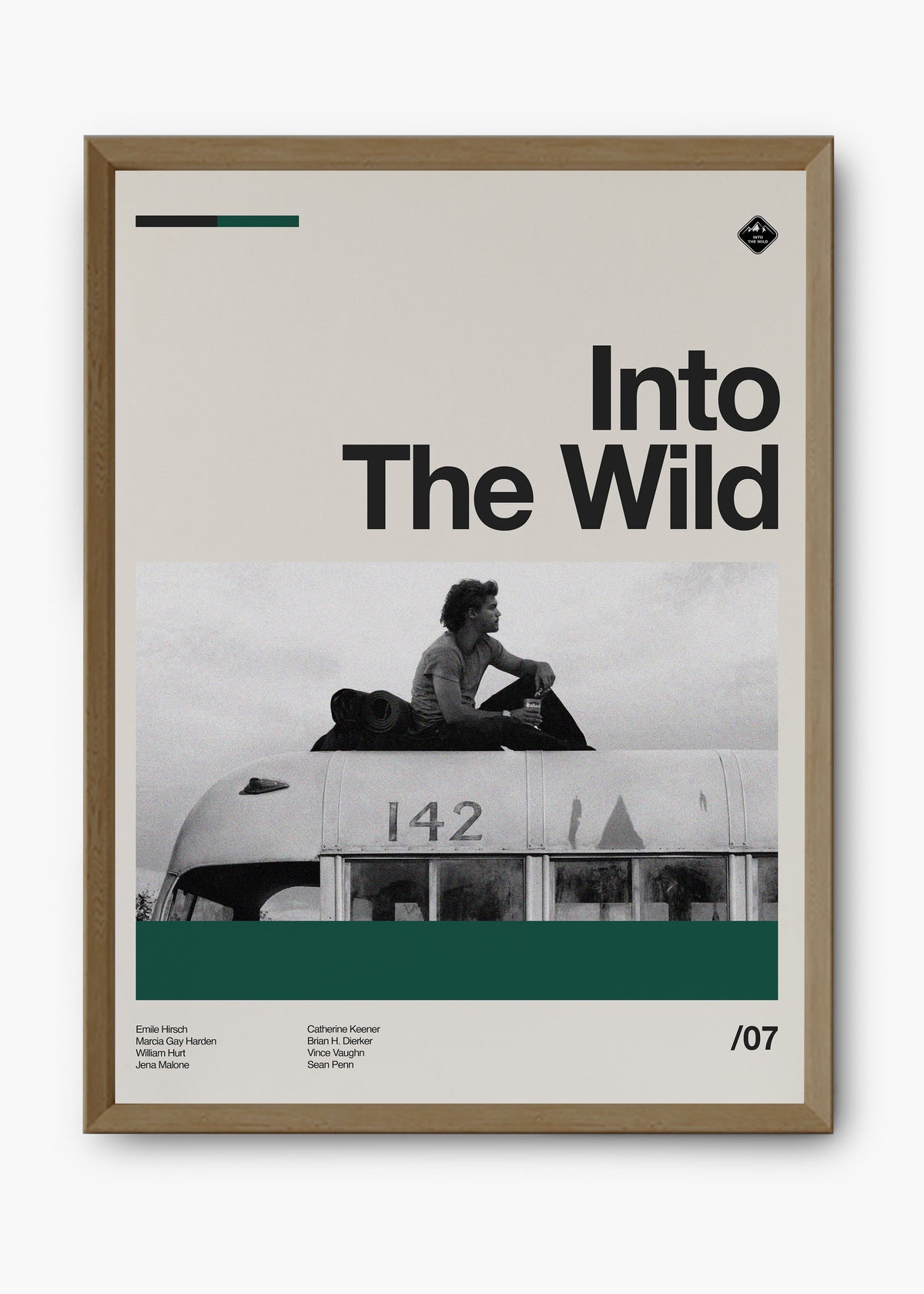 Quadro decorativo Into the Wild — arte de cinema para parede | Cübe Quadros