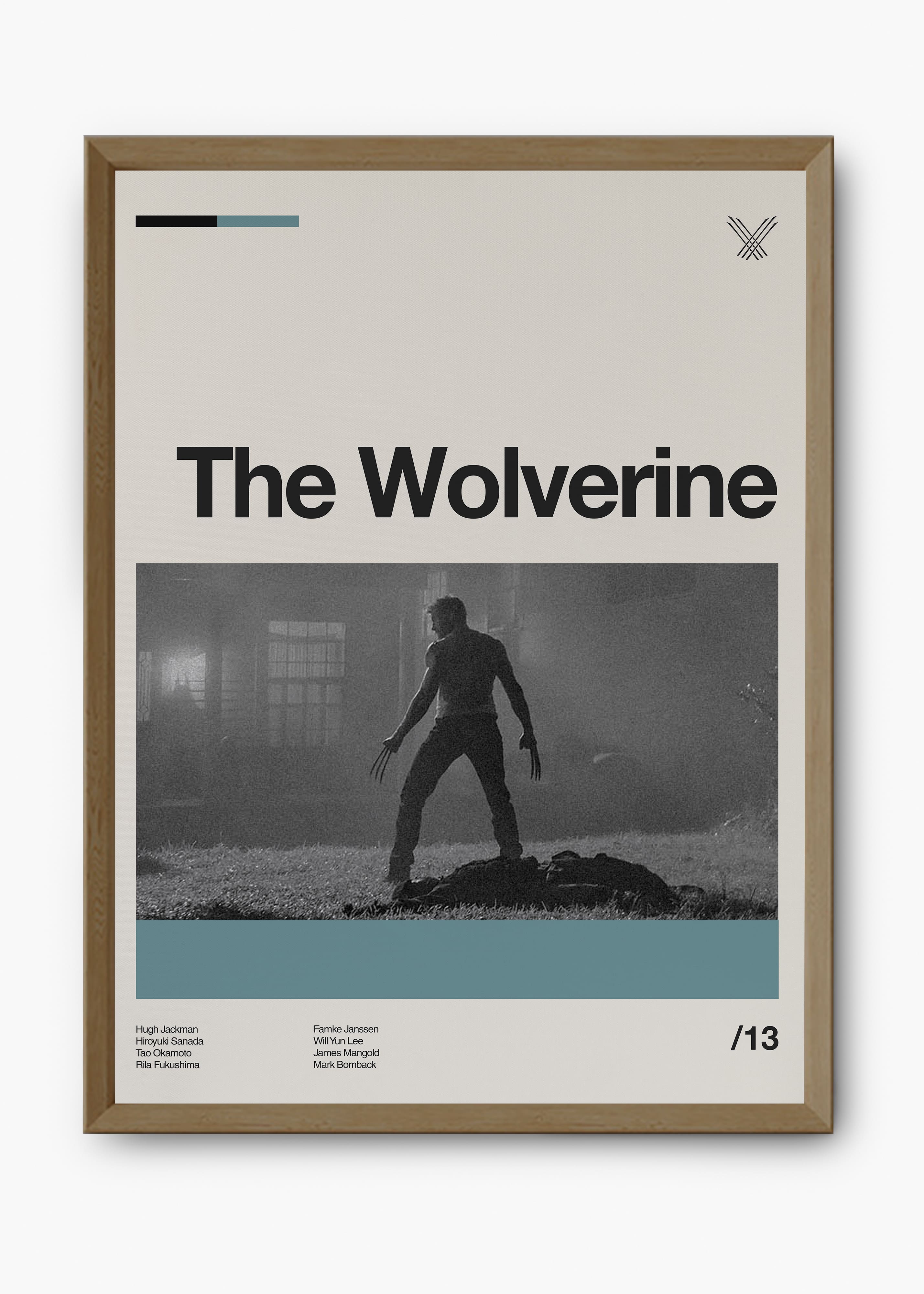 Quadro decorativo The Wolverine — arte de cinema para parede | Cübe Quadros